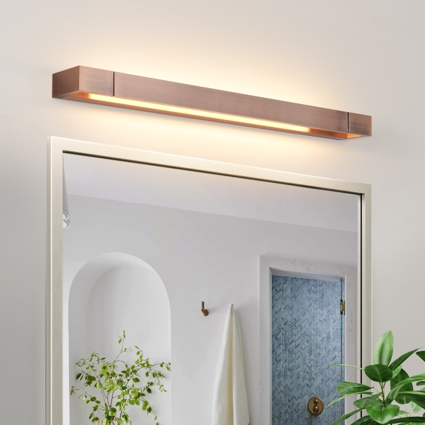 Brilagi - LED Bathroom Mirror Light AQUA LINE LED/18W/230V 60 cm IP44 Bronze CRI 90