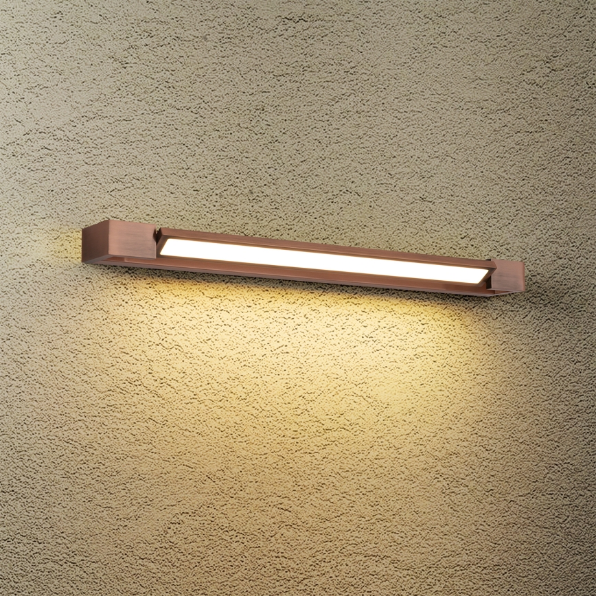 Brilagi - LED Bathroom Mirror Light AQUA LINE LED/18W/230V 60 cm IP44 Bronze CRI 90