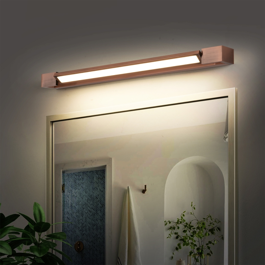 Brilagi - LED Bathroom Mirror Light AQUA LINE LED/18W/230V 60 cm IP44 Bronze CRI 90
