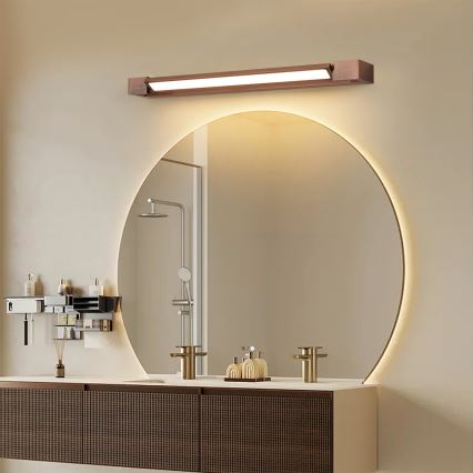 Brilagi - LED Bathroom Mirror Light AQUA LINE LED/18W/230V 60 cm IP44 Bronze CRI 90