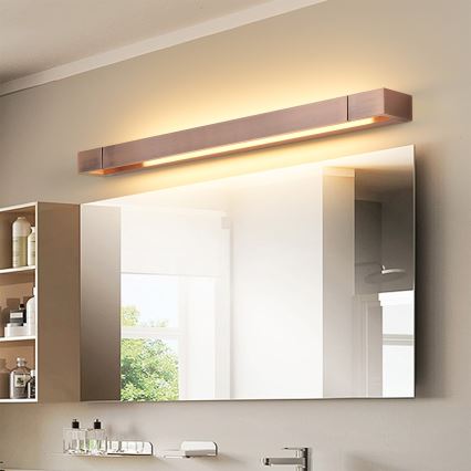 Brilagi - LED Bathroom Mirror Light AQUA LINE LED/18W/230V 60 cm IP44 Bronze CRI 90