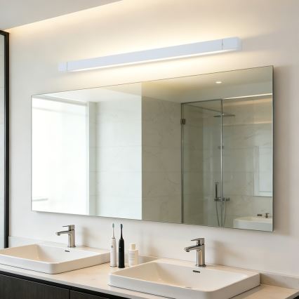 BRILAGI - AQUA LINE LED Bathroom Mirror Light, 20W/230V, 80 cm, IP44, White, CRI 90