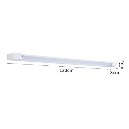 Brilagi - AQUA LINE LED Bathroom Mirror Light / 36W / 230V / 120 cm / IP44 / White / CRI 90