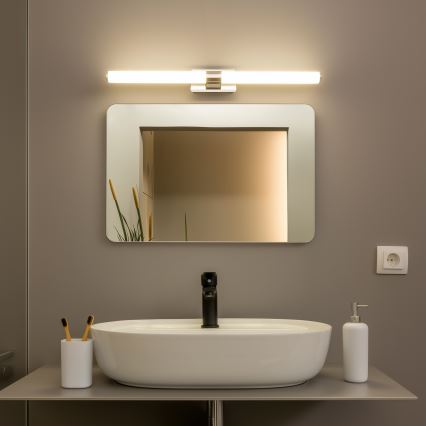 Brilagi - DIANA LED Bathroom Mirror Light, 10W/230V, 60 cm, IP44, Polished Chrome