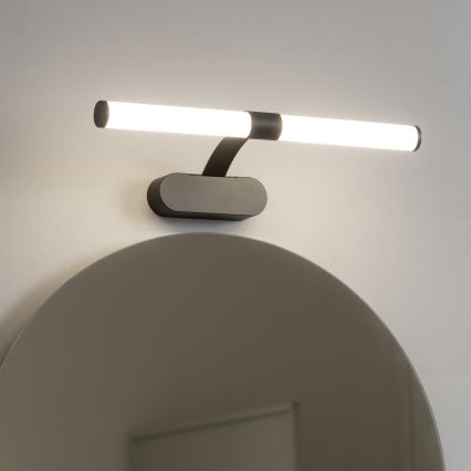 Brilagi - TUBEO 2-in-1 LED Bathroom Mirror Light, 6 W/230 V, 40 cm, IP44, Black