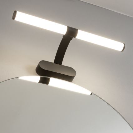Brilagi - TUBEO 2-in-1 LED Bathroom Mirror Light, 6 W/230 V, 40 cm, IP44, Black