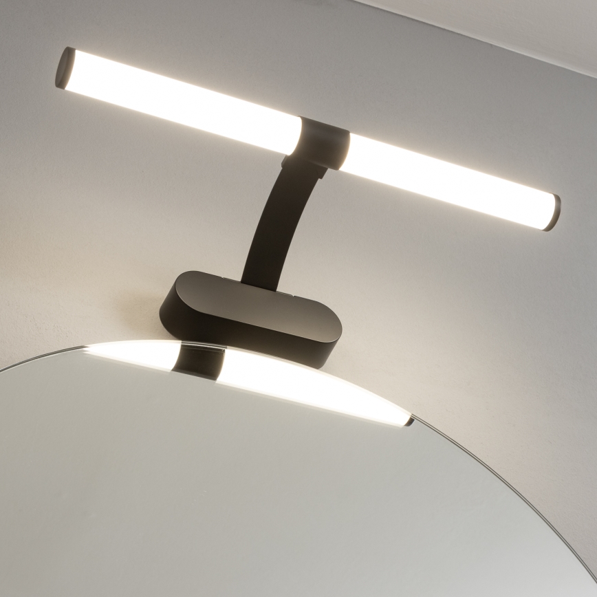 Brilagi - TUBEO 2-in-1 LED Bathroom Mirror Light, 6 W/230 V, 40 cm, IP44, Black