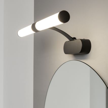 Brilagi - TUBEO 2-in-1 LED Bathroom Mirror Light, 6 W/230 V, 40 cm, IP44, Black