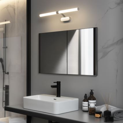 Brilagi - LED Bathroom Mirror Light 2-in-1 TUBEO LED/8W/230V 60 cm IP44 silver