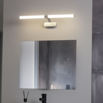 Brilagi - LED Bathroom Mirror Light 2-in-1 TUBEO LED/8W/230V 60 cm IP44 silver