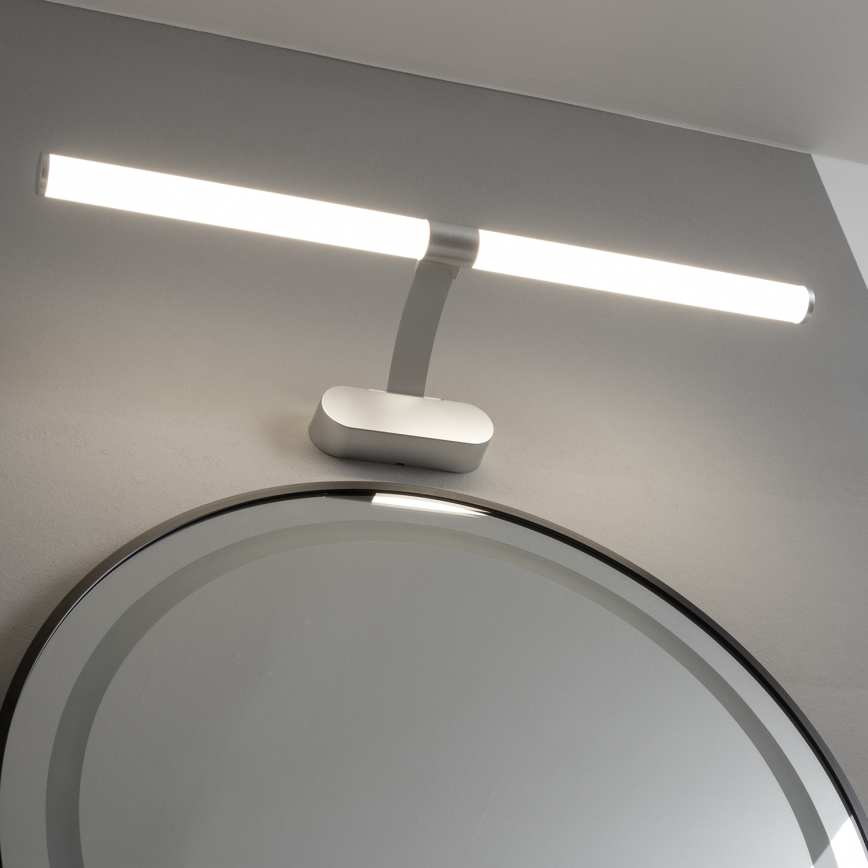 Brilagi - LED Bathroom Mirror Light 2-in-1 TUBEO LED/8W/230V 60 cm IP44 silver