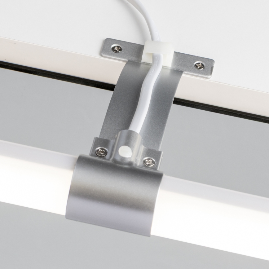 Brilagi - LED Bathroom Mirror Light 2-in-1 TUBEO LED/8W/230V 60 cm IP44 silver