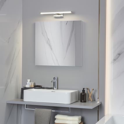 Brilagi - VESTRA 3-in-1 LED Bathroom Mirror Light LED/8W/230V, 40 cm, IP44, Polished Chrome