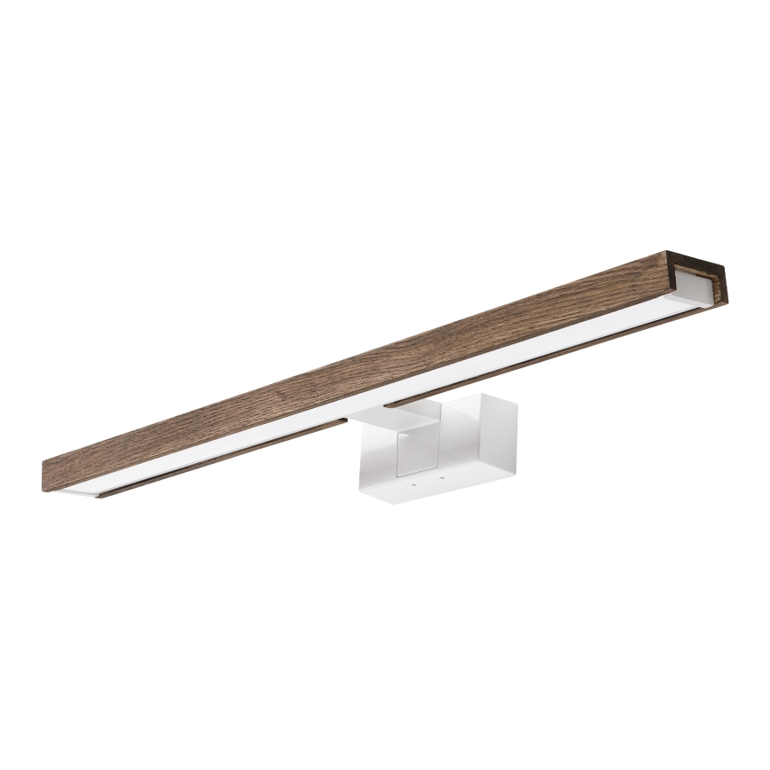 Brilagi - LED bathroom mirror light WOODY MIRROR 3-in-1 LED/12W/230V 60 cm IP44 white/oak walnut