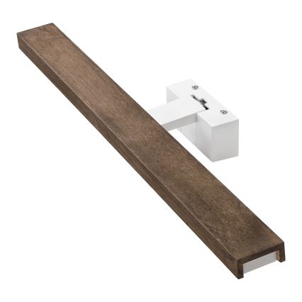 Brilagi - LED bathroom mirror light WOODY MIRROR 3-in-1 LED/12W/230V 60 cm IP44 white/oak walnut