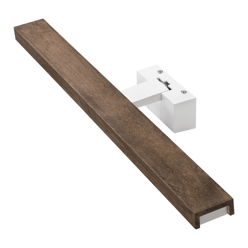 Brilagi - LED bathroom mirror light WOODY MIRROR 3-in-1 LED/12W/230V 60 cm IP44 white/oak walnut