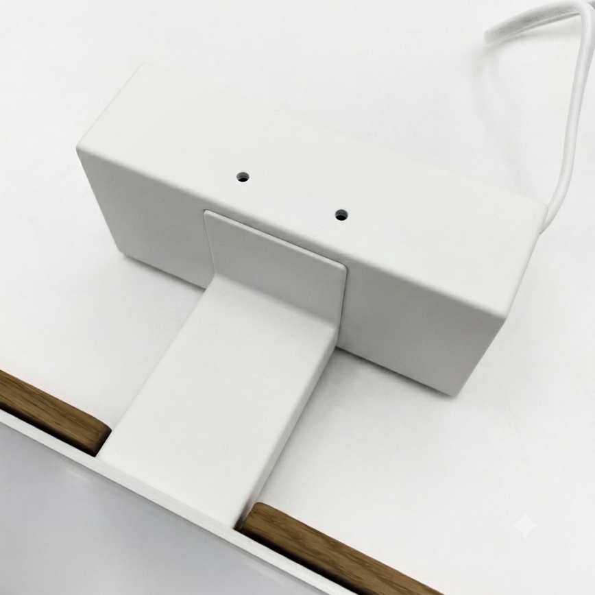 Brilagi - LED bathroom mirror light WOODY MIRROR 3-in-1 LED/12W/230V 60 cm IP44 white/oak walnut