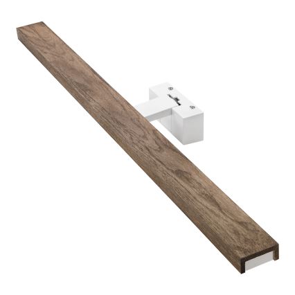 Brilagi - LED Bathroom Mirror Light WOODY MIRROR 3-in-1 LED/15W/230V 80 cm IP44 white/oak walnut