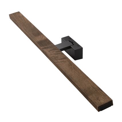 Brilagi - WOODY MIRROR 3-in-1 LED Bathroom Mirror Light LED/15W/230V 80 cm IP44 black/oak-walnut