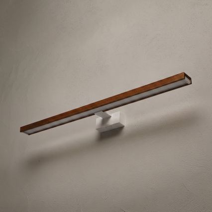 Brilagi - WOODY MIRROR 3-in-1 LED Bathroom Mirror Light LED/15W/230V 80 cm IP44 White/Oak Cherry