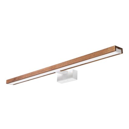 Brilagi - WOODY MIRROR 3-in-1 LED Bathroom Mirror Light LED/15W/230V 80 cm IP44 White/Oak Cherry