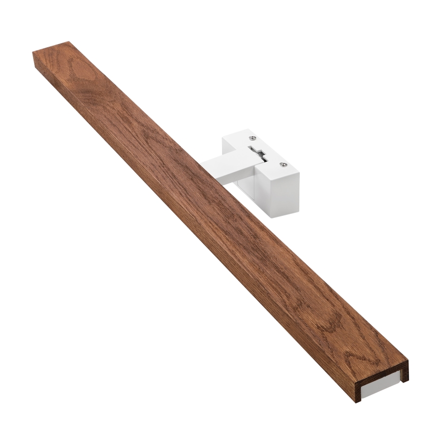 Brilagi - WOODY MIRROR 3-in-1 LED Bathroom Mirror Light LED/15W/230V 80 cm IP44 White/Oak Cherry