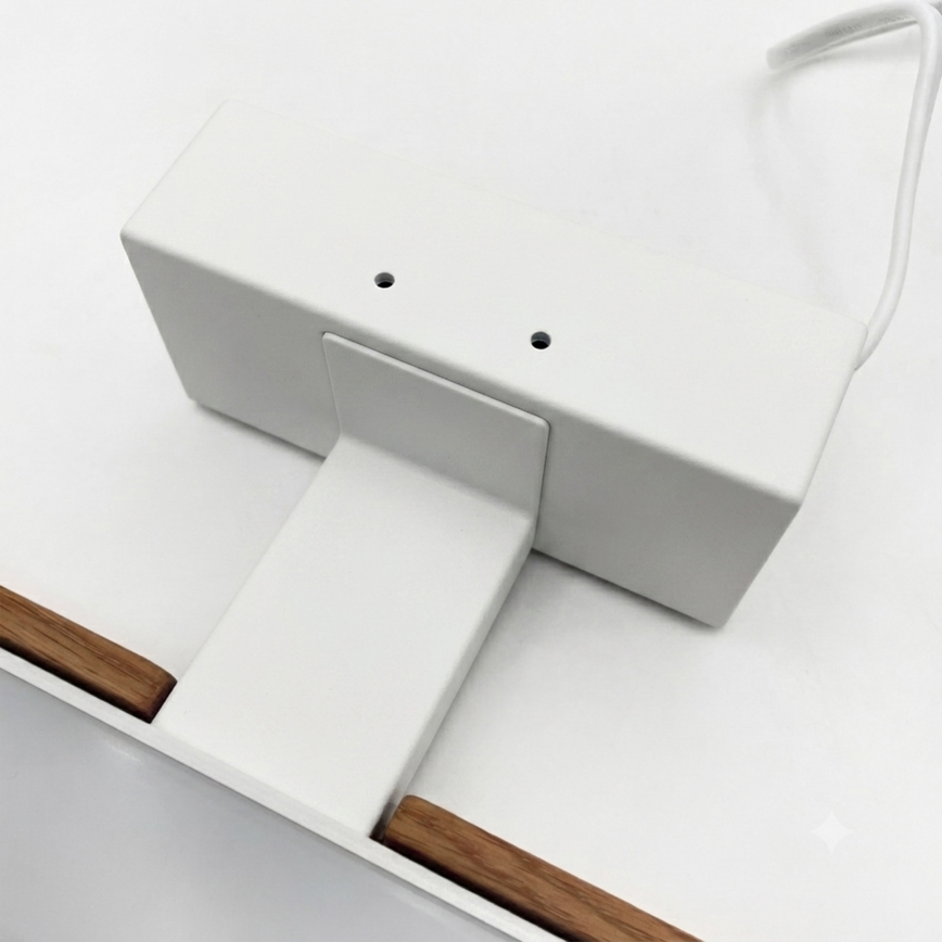 Brilagi - WOODY MIRROR 3-in-1 LED Bathroom Mirror Light LED/15W/230V 80 cm IP44 White/Oak Cherry