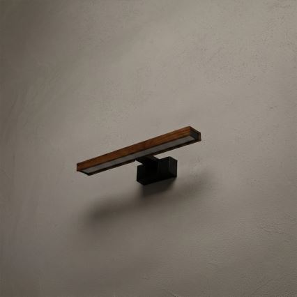 Brilagi - WOODY MIRROR 3-in-1 LED Bathroom Mirror Light LED/8W/230V 40 cm IP44 Black/Oak