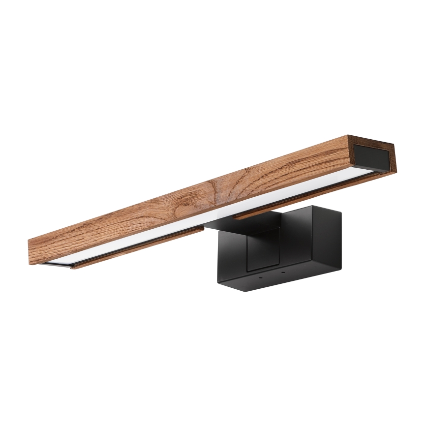 Brilagi - WOODY MIRROR 3-in-1 LED Bathroom Mirror Light LED/8W/230V 40 cm IP44 Black/Oak