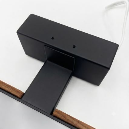 Brilagi - WOODY MIRROR 3-in-1 LED Bathroom Mirror Light LED/8W/230V 40 cm IP44 Black/Oak