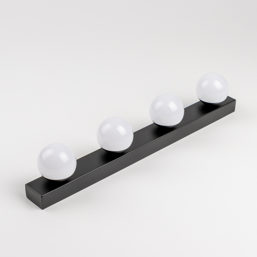 Brilagi - HOLLYWOOD LED Bathroom Mirror Light 4xLED/3W/230V 53 cm IP44 Black