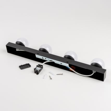 Brilagi - HOLLYWOOD LED Bathroom Mirror Light 4xLED/3W/230V 53 cm IP44 Black