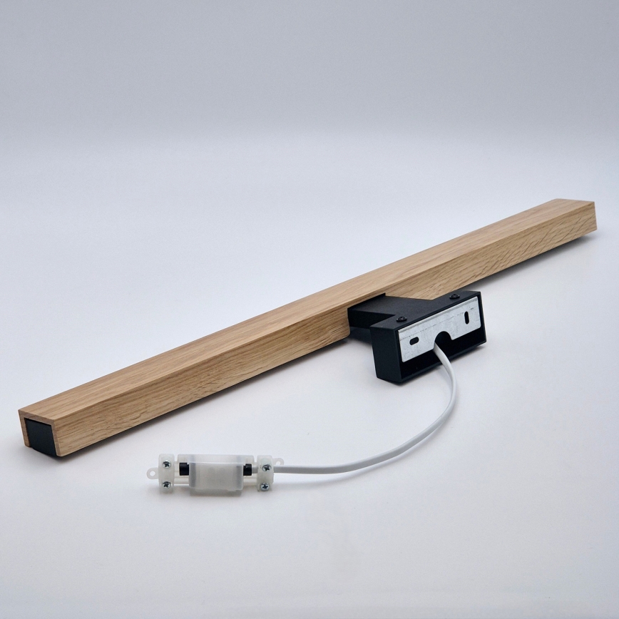 Brilagi - LED Bathroom mirror lighting WOODY MIRROR LED/12W/230V 60 cm IP44 oak/black