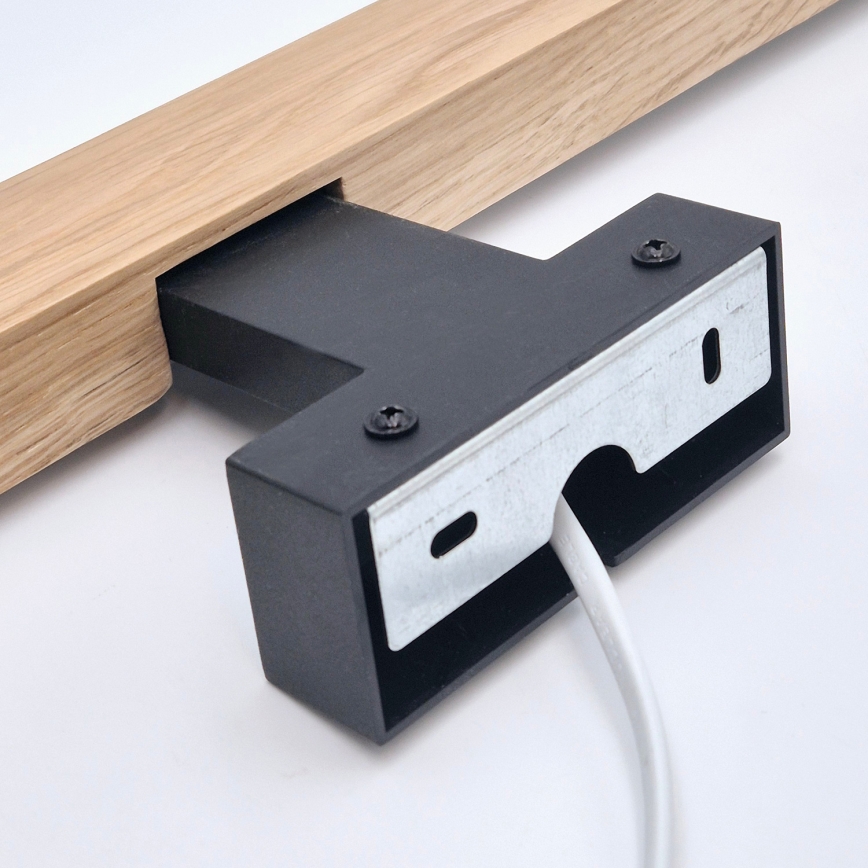Brilagi - LED Bathroom mirror lighting WOODY MIRROR LED/12W/230V 60 cm IP44 oak/black