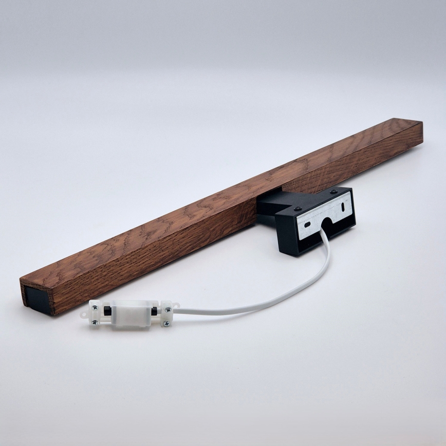 Brilagi - LED Bathroom mirror lighting WOODY MIRROR LED/12W/230V 60 cm IP44 oak cherry/black