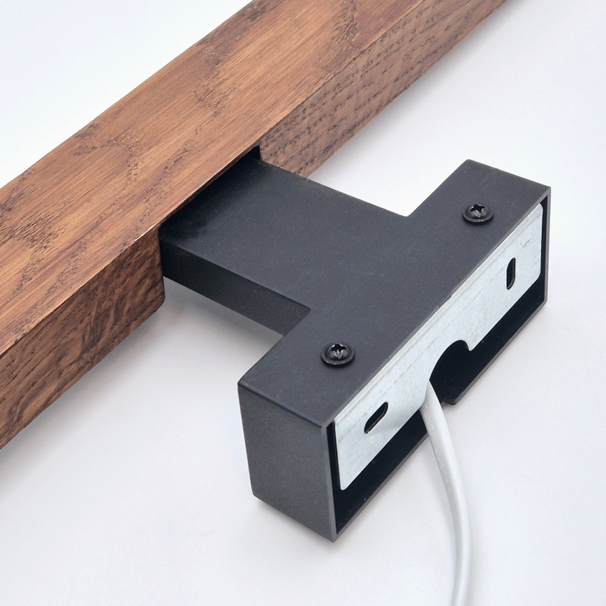 Brilagi - LED Bathroom mirror lighting WOODY MIRROR LED/12W/230V 60 cm IP44 oak cherry/black