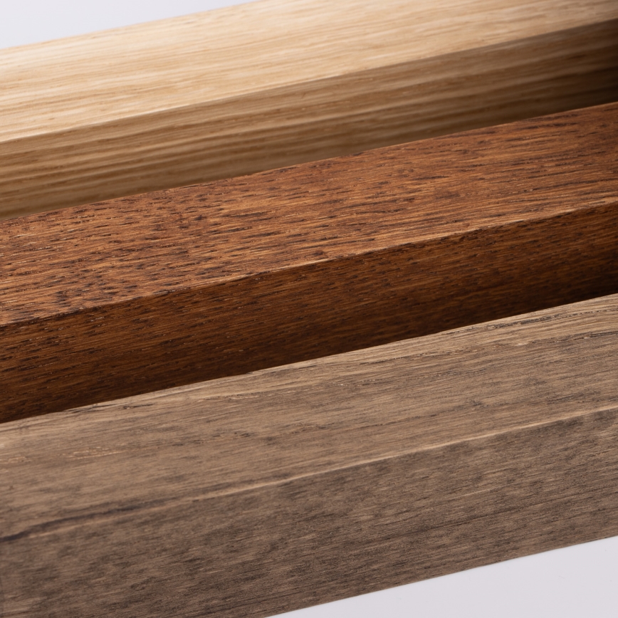 Brilagi - LED Bathroom mirror lighting WOODY MIRROR LED/12W/230V 60 cm IP44 oak walnut/black