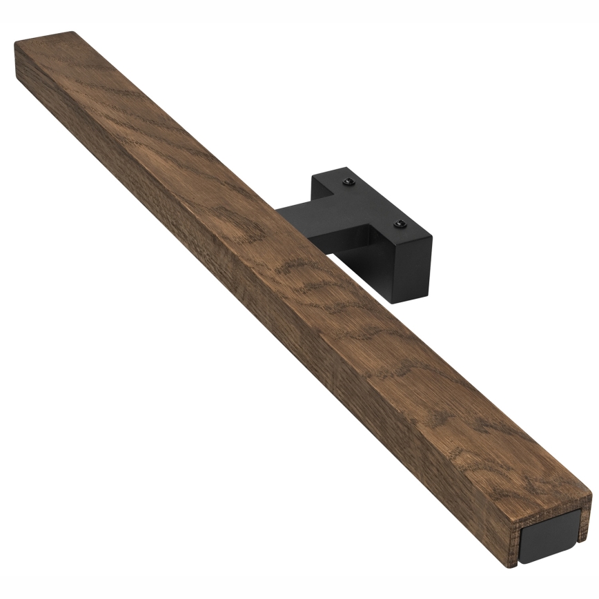 Brilagi - LED Bathroom mirror lighting WOODY MIRROR LED/12W/230V 60 cm IP44 oak walnut/black