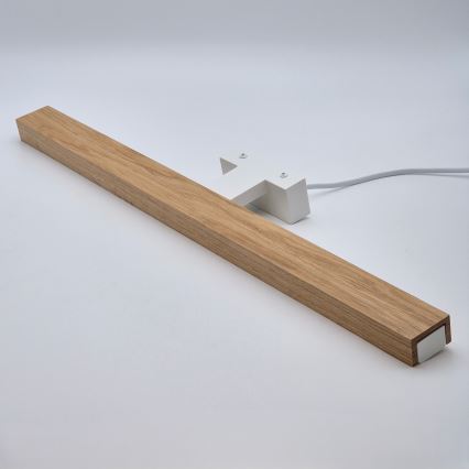 Brilagi - LED Bathroom mirror lighting WOODY MIRROR LED/12W/230V 60 cm IP44 oak/white