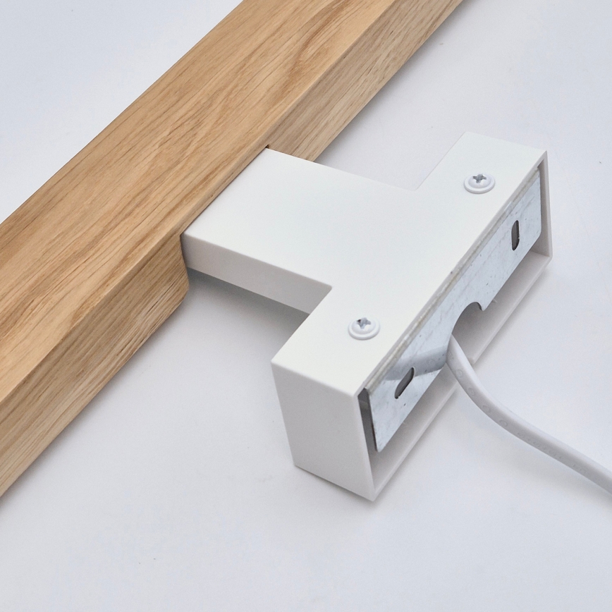 Brilagi - LED Bathroom mirror lighting WOODY MIRROR LED/12W/230V 60 cm IP44 oak/white