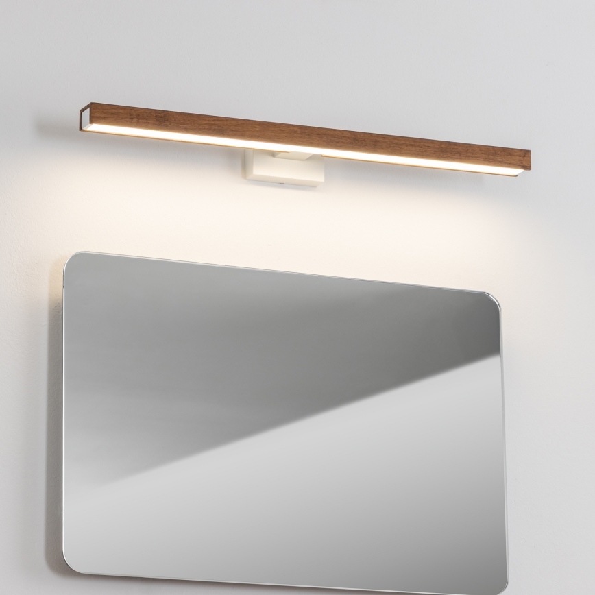 Brilagi - LED Bathroom mirror lighting WOODY MIRROR LED/12W/230V 60 cm IP44 oak cherry/white