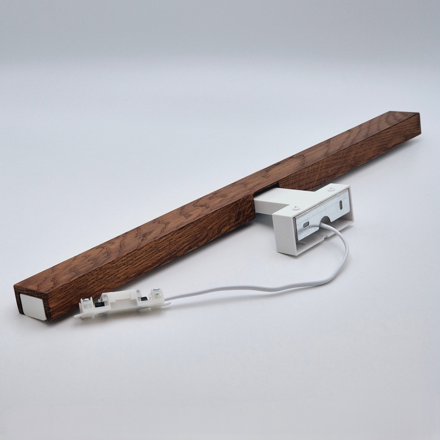 Brilagi - LED Bathroom mirror lighting WOODY MIRROR LED/12W/230V 60 cm IP44 oak cherry/white