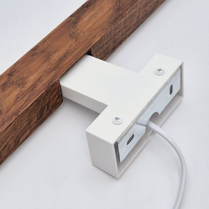 Brilagi - LED Bathroom mirror lighting WOODY MIRROR LED/12W/230V 60 cm IP44 oak cherry/white