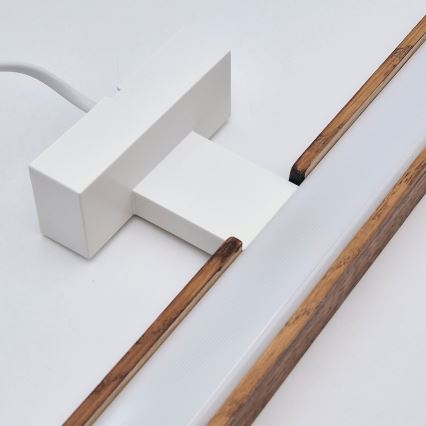 Brilagi - LED Bathroom mirror lighting WOODY MIRROR LED/12W/230V 60 cm IP44 oak cherry/white
