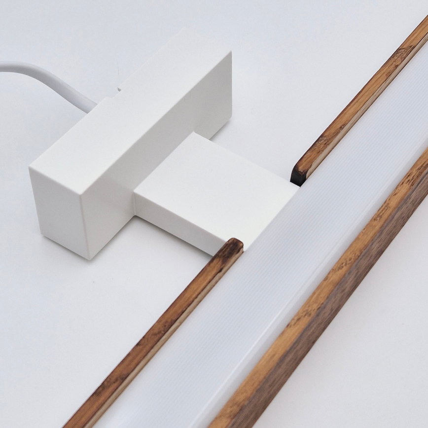 Brilagi - LED Bathroom mirror lighting WOODY MIRROR LED/12W/230V 60 cm IP44 oak cherry/white