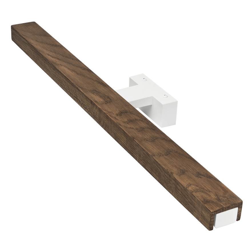 Brilagi - LED Bathroom mirror lighting WOODY MIRROR LED/12W/230V 60 cm IP44 oak walnut/white