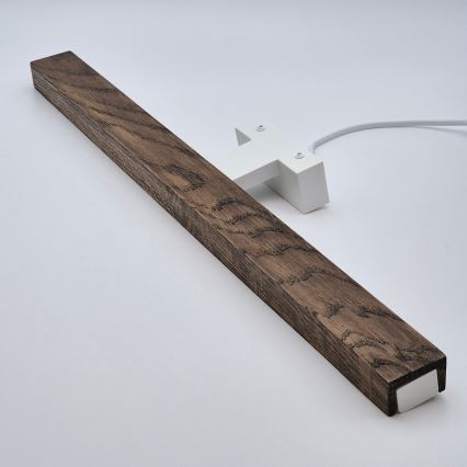 Brilagi - LED Bathroom mirror lighting WOODY MIRROR LED/12W/230V 60 cm IP44 oak walnut/white