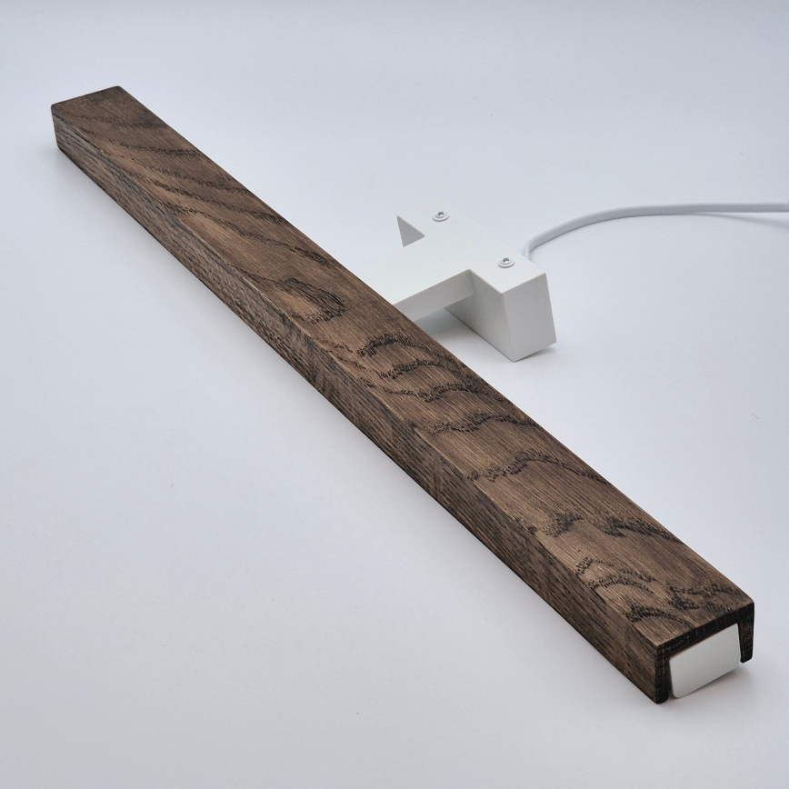 Brilagi - LED Bathroom mirror lighting WOODY MIRROR LED/12W/230V 60 cm IP44 oak walnut/white