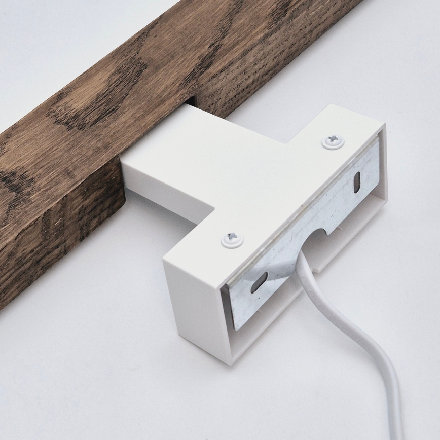 Brilagi - LED Bathroom mirror lighting WOODY MIRROR LED/12W/230V 60 cm IP44 oak walnut/white