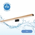 Brilagi - LED Bathroom mirror lighting WOODY MIRROR LED/15W/230V 90 cm IP44 oak/black